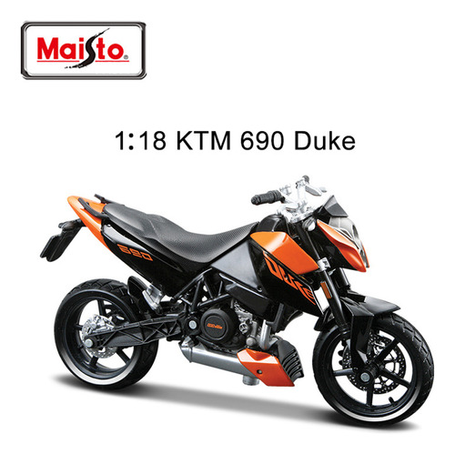 Motocross De Metal En Miniatura Maisto Ktm 690 Smc R, 1/18 [