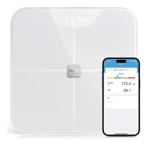 Báscula Inteligente Ihealth Scales C/wifi/bluetooth - Blanco