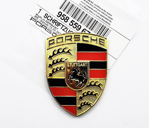 Emblema Cofre Porsche Stuttgart - Cayenne Panamera Macan 911