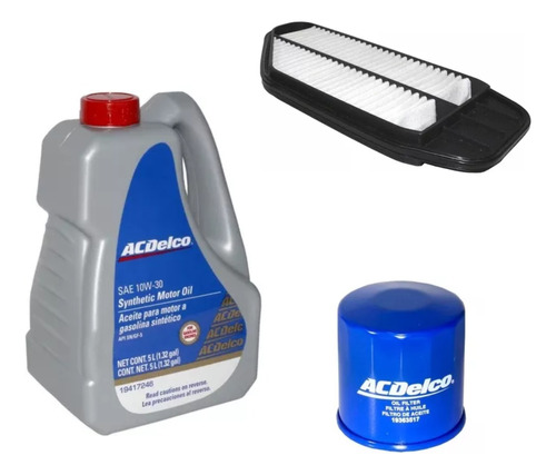 Kit Filtros Y Aceite Acdelco Beat 1.2 18/20 10w30