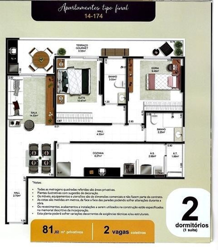 Imagem 6 de 9 de Apartamento 2 Dormitórios Para Venda Em Praia Grande, Ocian, 2 Dormitórios, 1 Suíte, 1 Banheiro, 1 Vaga - Ap00069_1-1141190
