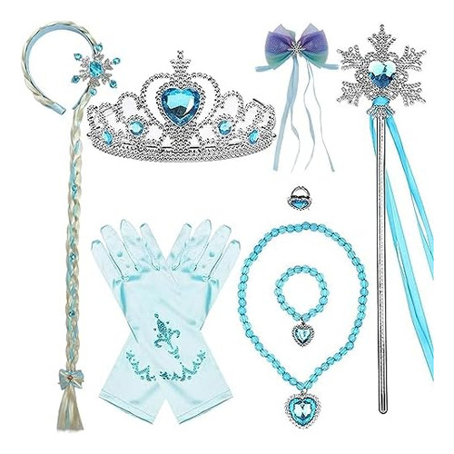 Elsa Accesorios Disfraz Para Niñas Peluca Trenzada Elsa Para