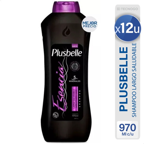 Shampoo Plusbelle Esencia Largo Saludable - Mejor Precio