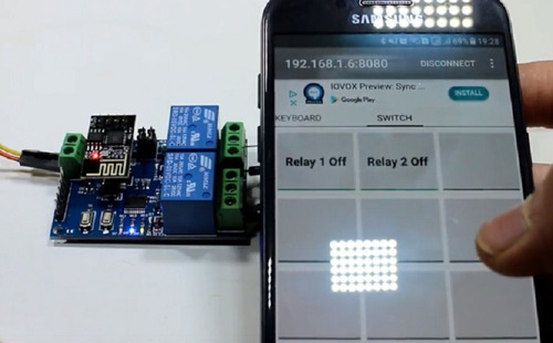 Módulo Relé 5v 2 Canais Wifi Esp8266 Esp-01 Aplicações Iot