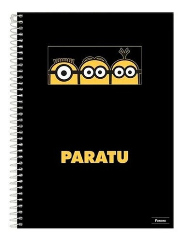 Foroni Minions Universitário 200 folhas listradas 10 assuntos unidade x 1 minions