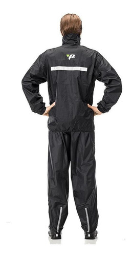 Imagem 2 de 9 de Capa De Chuva Motoqueiro Nylon Pantaneiro Com Gola