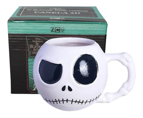 Caneca 3d Jack Skellington | O Estranho Mundo De Jack