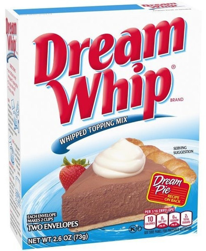 Dream Whip Crema Para Decorar Postre 73gr 2porc.