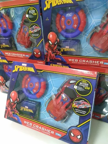 Carrinho de Controle Remoto Homem Aranha Web Crasher