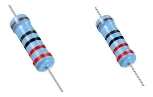Resistencia 220 Ohm, 2w, 1% Tolerancia, 5 Bandas (2 Unidads)