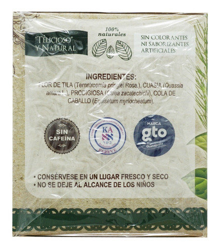 Imagen 2 de 5 de Té Indio (36 Sobres) Therbal