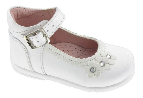 Rilo Zapato Niña Casual Fiesta Blanco Hebilla Ir2104