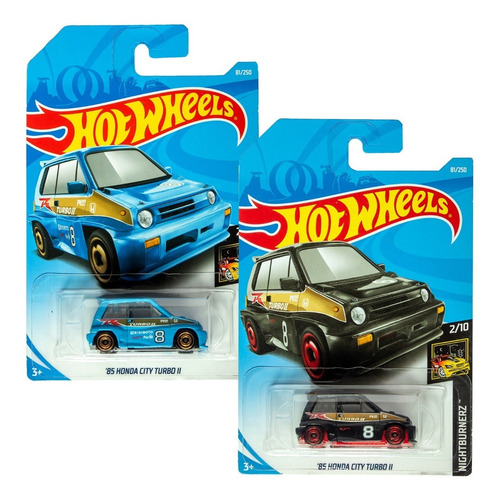 '85 Honda City Turbo Ii Hot Wheels Nightburnerz 2/10