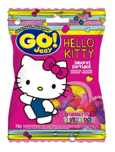 Bala De Gelatina Go Jelly Hello Kitty 70g