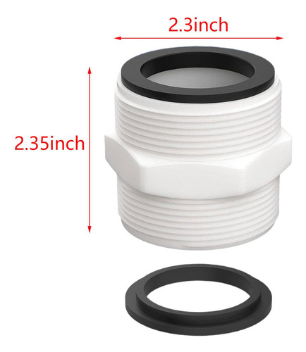 Adaptador De Manguera De Piscina 1,5,1 1/2 Adaptador Macho