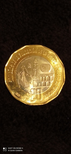 Moneda De $20 Conmemorativa De Veracruz