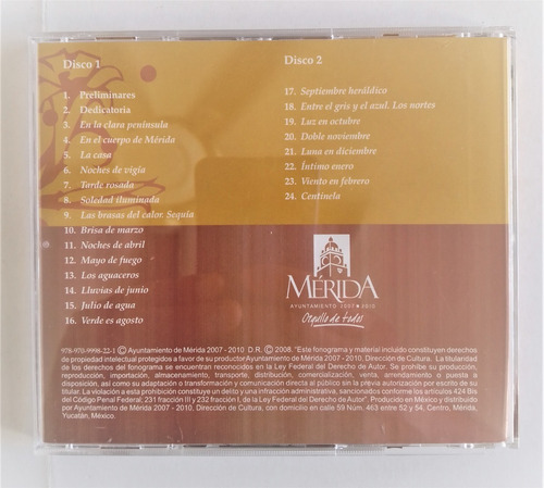 Audio Libro De Carlos Peniche Ponce Son 2 Discos (Usado)