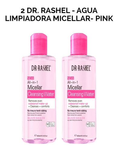 2 Dr. Rashel - Agua Limpiadora Micellar- Pink