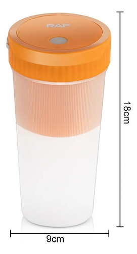 Licuadora Portátil 80w 300ml 8 Cuchillas Raf R.2829o