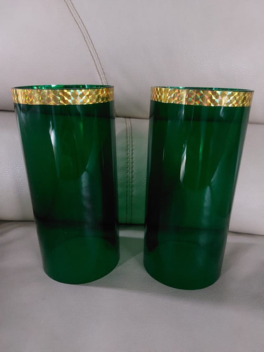Vasos De Acrílico Para Ciriales Color Verde