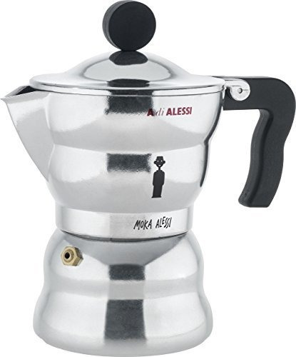 Alessi Aam33 / 3 Estufa  Moka  Top Espresso 3 Copa Cafetera 