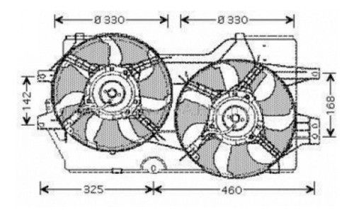 Electroventilador Chrysler Caravan Voyager 1996 A 1999