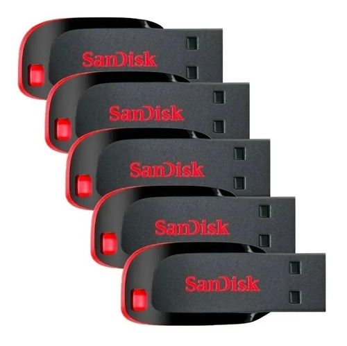 Imagen 1 de 5 de Pendrive 32gb Sandisk Original Usb Pack X 5 Unidades Oferta