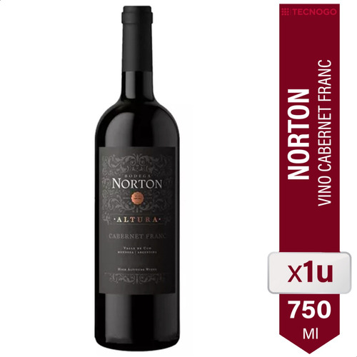 Vino Norton Tinto Cabernet Franc Altura - 01bebidas