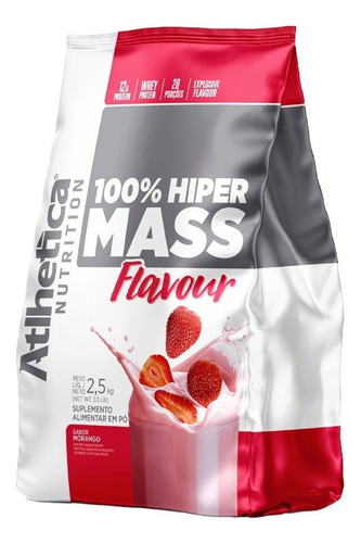 100% Hiper Mass Flavour (2,5kg) Morango Morango