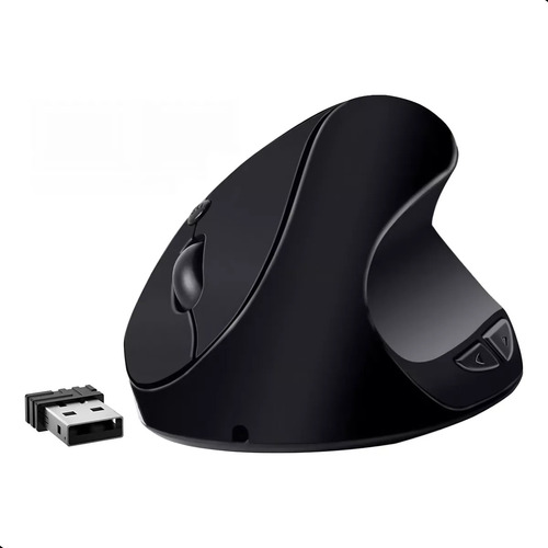 Mouse Sem Fio Vertical Ergonômico Conforto Usb Recarregável