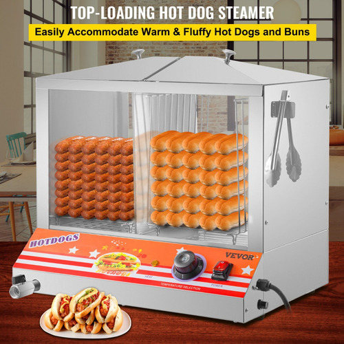 Maquina Calentador De Salchicha Hotdog Temperatura Ajustable