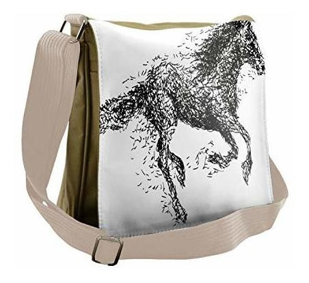 Bolso De Mensajero Animal Sketchy Ho Ambesonne Modern Bag 