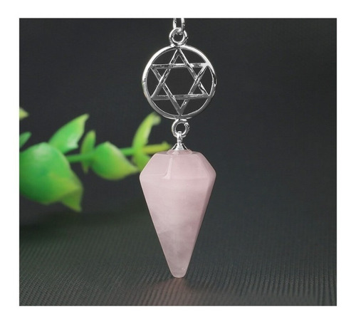 Imagen 4 de 5 de Tablero De Péndulo + Péndulo Cuarzo Rosa Estrella De David