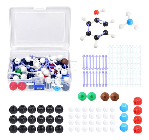 113 Pzs Kit Modelo De Estructura Molecular Atómica Química