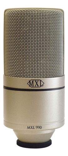 Micrófono MXL 990 Condensador Cardioide color champagne