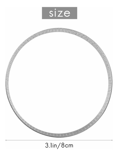 Paquete De 10 Anillos Para Tartas De Acero Inoxidable, Perfo