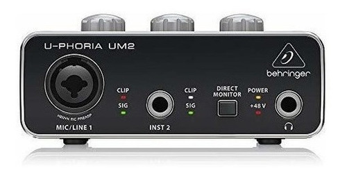 Interfaz De Audio Behringer, 1x Xlr / Trs 1x 1/4  2x Rca Usb