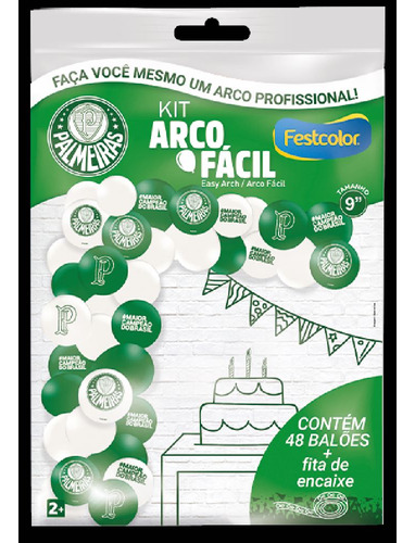 Balão Bexiga Palmeiras Kit Arco Fácil Decoração Aniversário