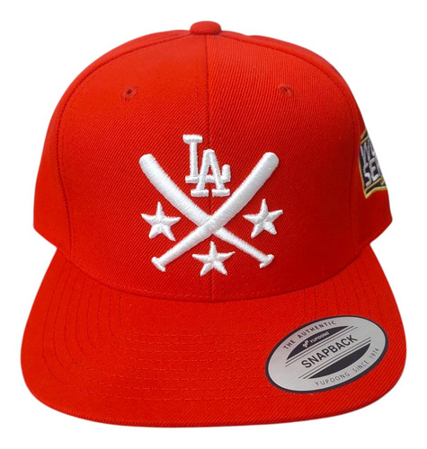 Gorra Original Yp Classics® Snapback Dodgers Baseball Rojo Unitalla Lisa