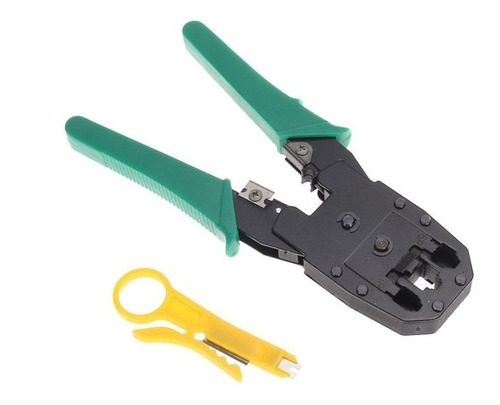 Alicate Para Crimpar Rj12 E Rj45 Cat5e + 100 Conector Rj45