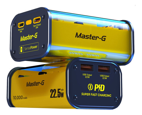 Power Bank 10000 Mah + Flexpro Master-g