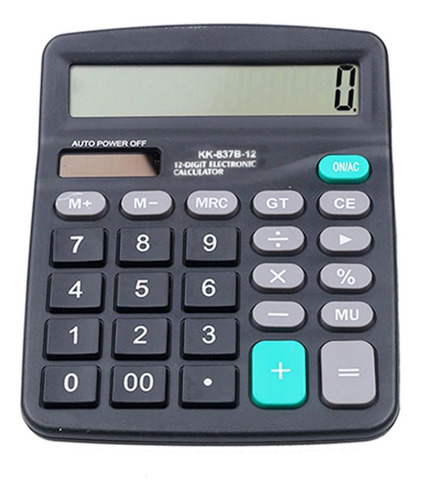 Calculadora Digital Kk-838b 12 Dígitos Solar O A Pila 