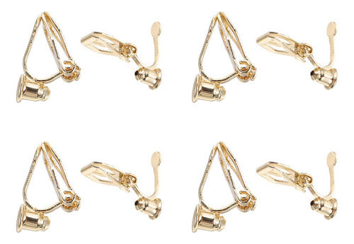Pendientes Con Clip Para Mujer, Base Adaptadora, 8 Unidades