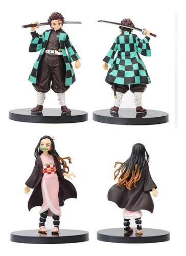 Figuras De Tanjiro Y Nezuko Demon Slayer Kimetsu No Yaiba