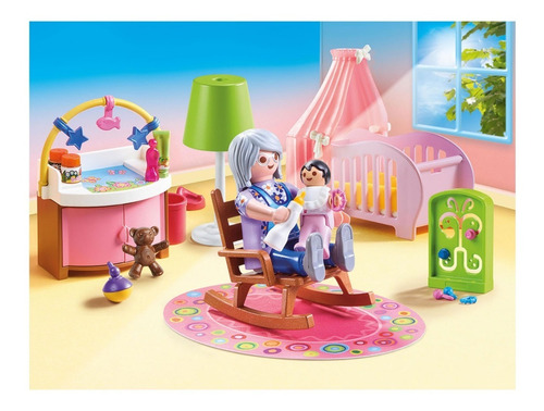 Playmobil Dollhouse 70210 - Guarderia Dormitorio De Bebe