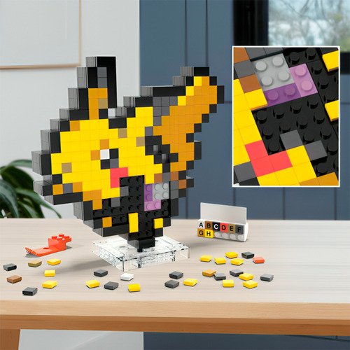Mega Pokémon Construção Pixel Art Pikachu Hth74 - Mattel