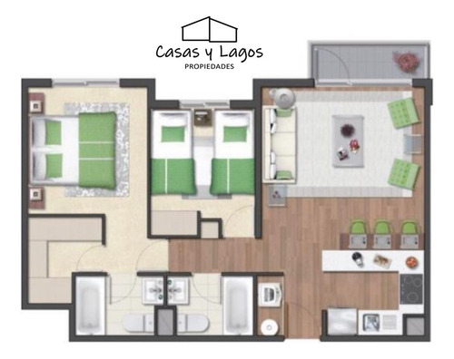 Departamento 2d 2b Puerto Varas Con Gastos Comunes Incluidos