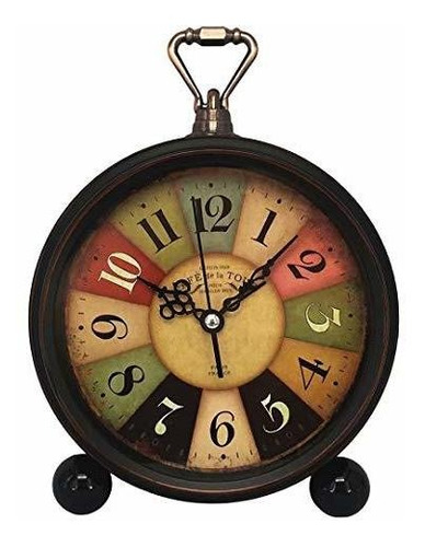 Reloj Despertador Vintage Reloj Analógico De Cuarzo, Tuscan