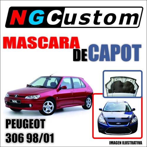 Mascara De Capot Peugeot 306 98/01 En Ecocuero