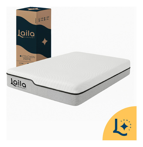 Colchon Individual De Espuma Memory Foam En Caja 100x190x24, Laila Prime